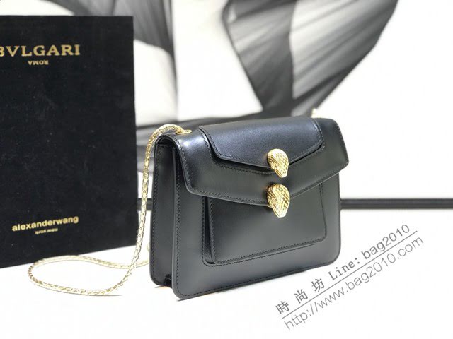 Bvlgari女包 寶格麗新品系列鏈條小包 B288741 膠囊系列 雙蛇首搭扣 Bvlgari2020新款女包  fyd1537